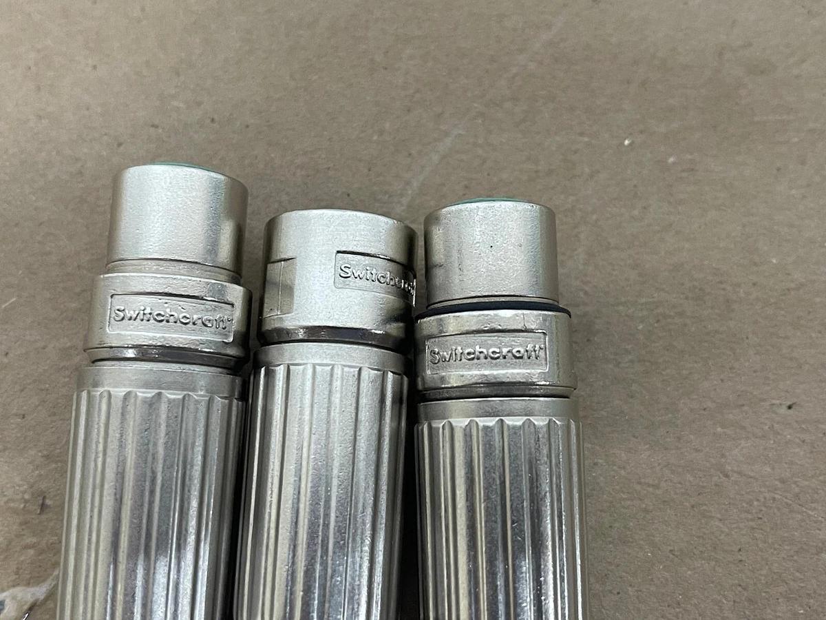 Used Switchcraft XLR 3-Pin Connectors - 2 Female - 1 male - Lot of 3