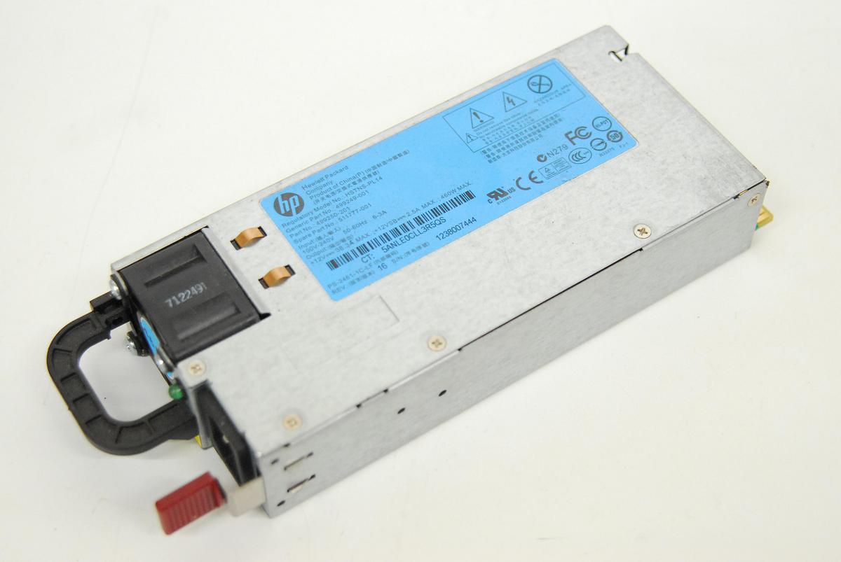 Used HP HSTNS-PL14 499249-001 499250-201 460W Hot-Pluggable Power Supply
