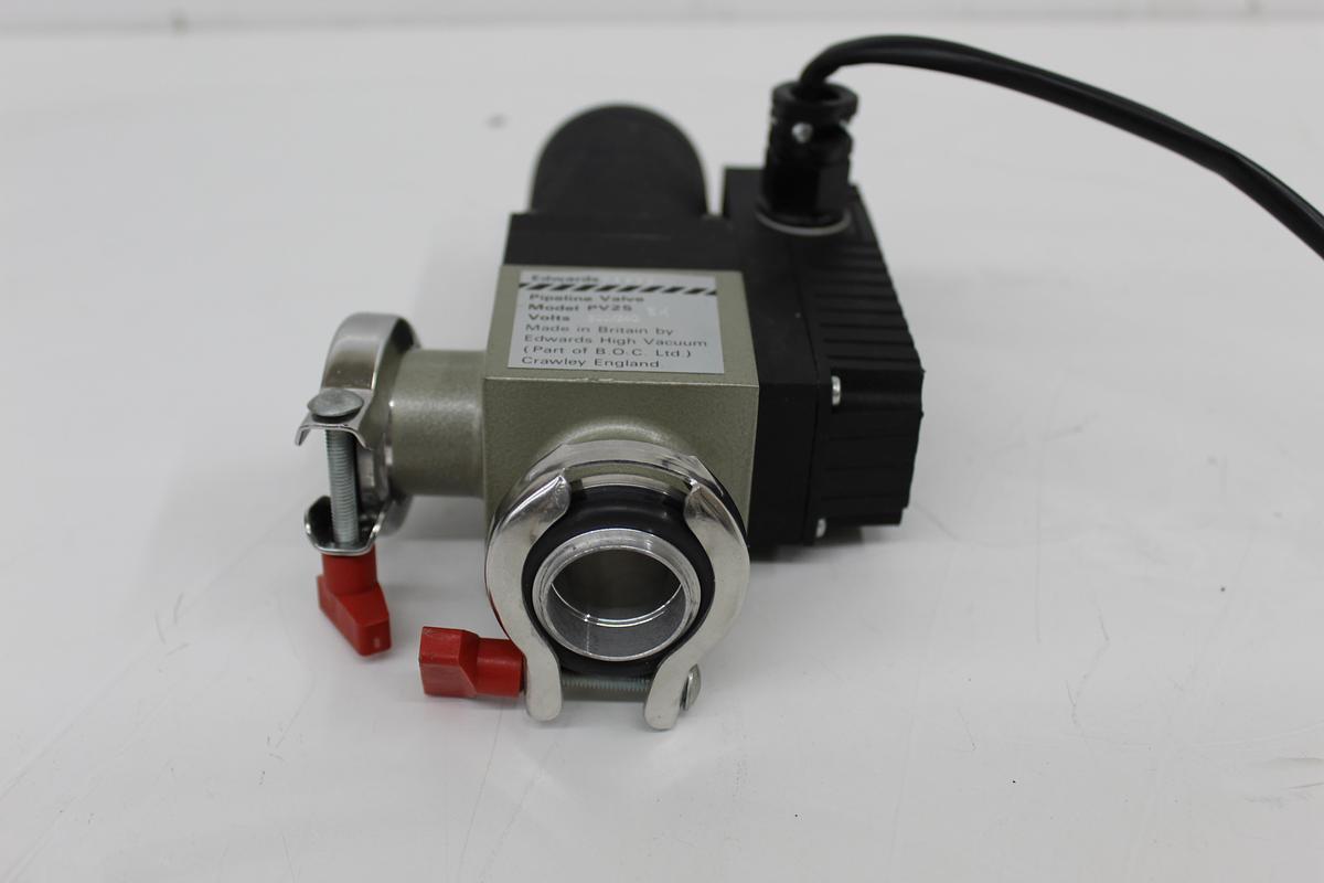 Used Edwards PV25EK Solenoid Vacuum Pipeline Isolation Valve NW25 KF25