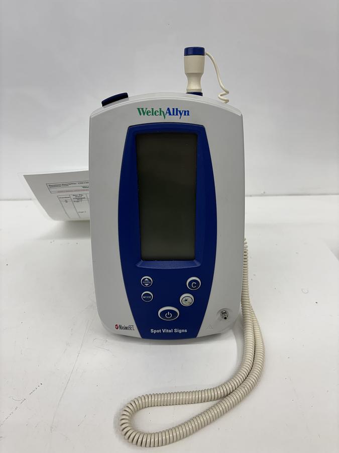 Used Welch Allyn 420 Spot Vital Monitor w/ Temp Probe + Power Supply