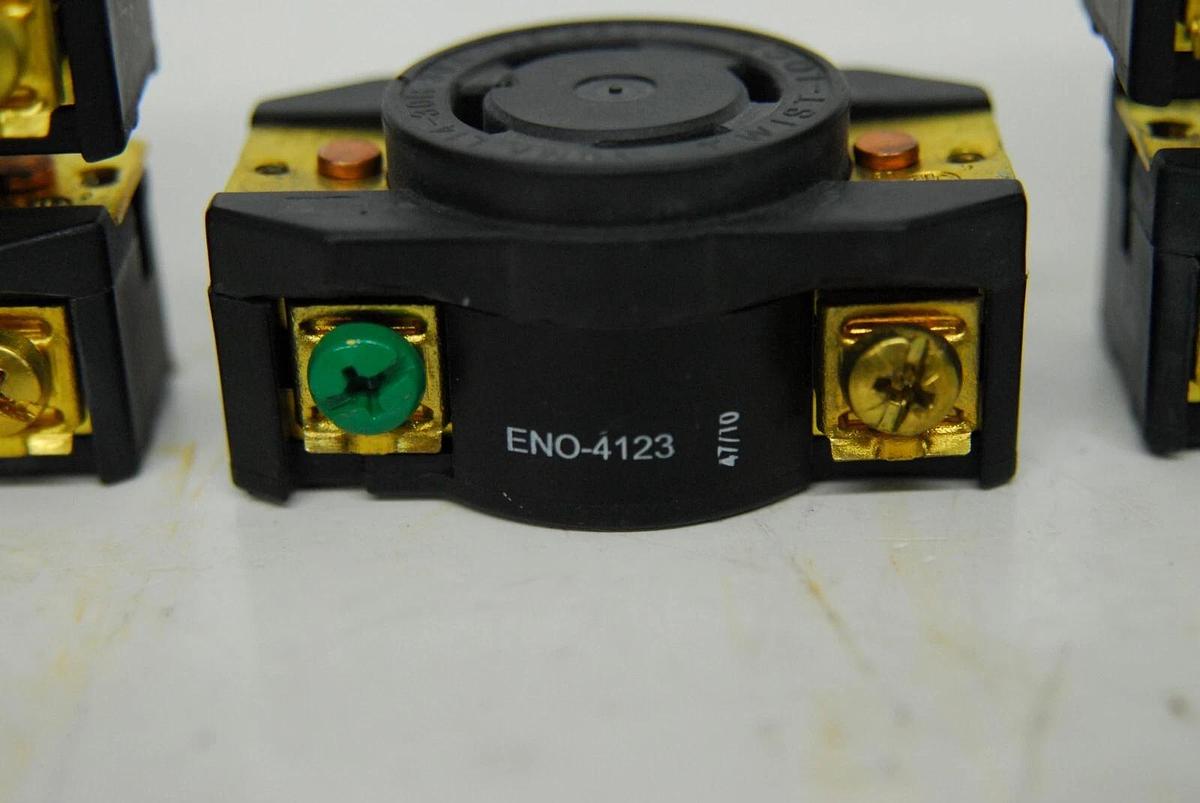 Used Elcom ENO-4123/ENO-3122-X/ENO-3123-X Twist Lock Receptacles - Lot of 7