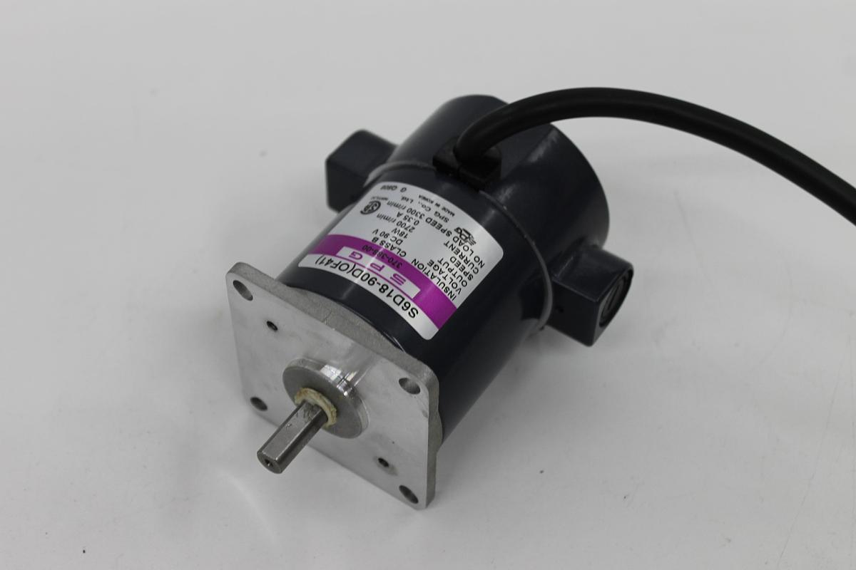 Used SPG Motor S6D18-90D (OF41) 90VDC 18W 2700RPM