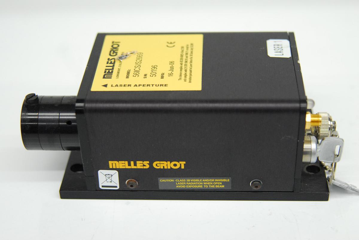 Used Melles Griot 56ICS/S2669 Red Diode Laser 638nm 12mW