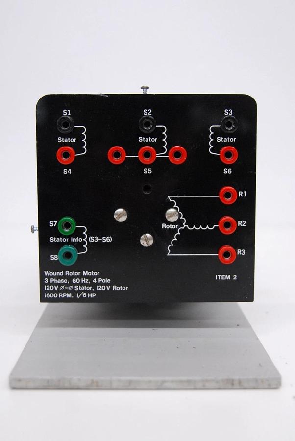 Used GE General Electric 5MJ35CB35A 3 Phase 4 Pole 1600 RPM Selsyn Wound Rotor Motor