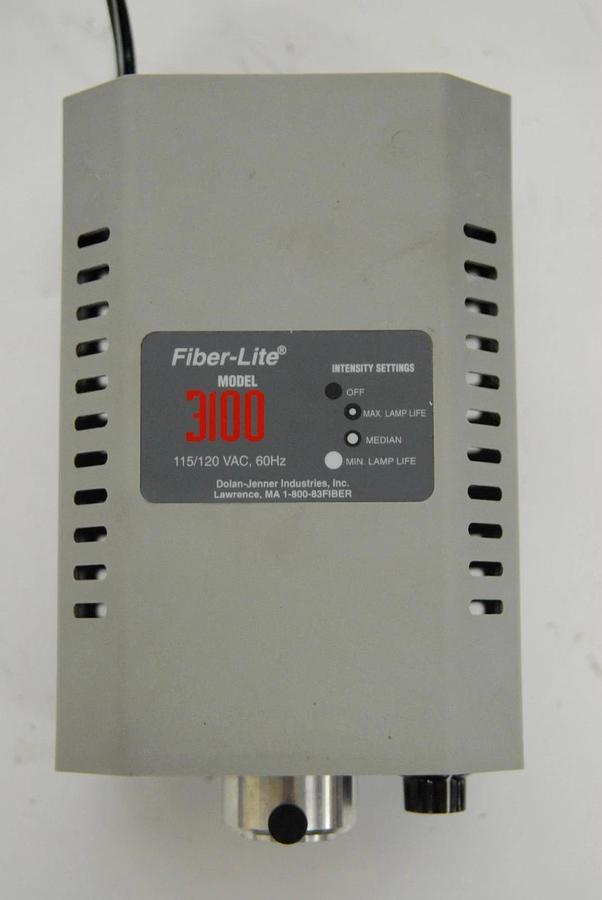 Used Dolan Jenner 3100 Fiber-Lite W/ 002112007024 Flexible Fiber Optic Light Guide
