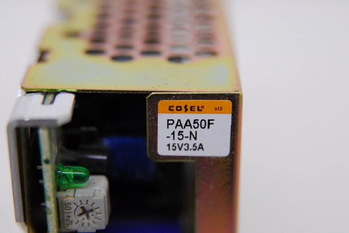 Used Cosel PAA50F-15 PAA50F-15-N Power Supply 15V 3.5A