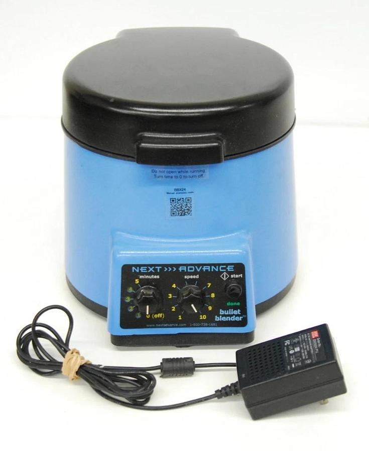 Used Next Advance BBX24 Bullet Blender Lab Homogenizer W/ Power Adapter - Tested