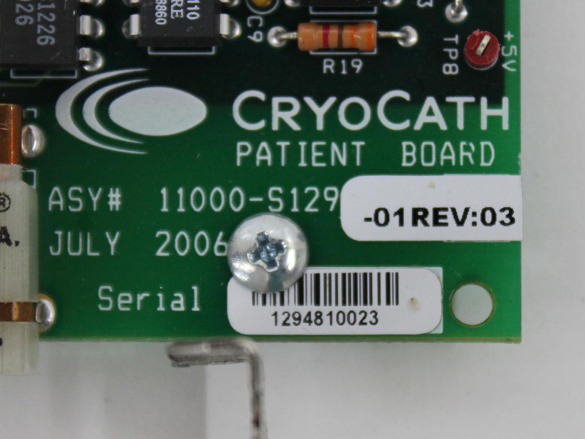 Used Cryocath Patient Board 11000-S129-01 Rev 03