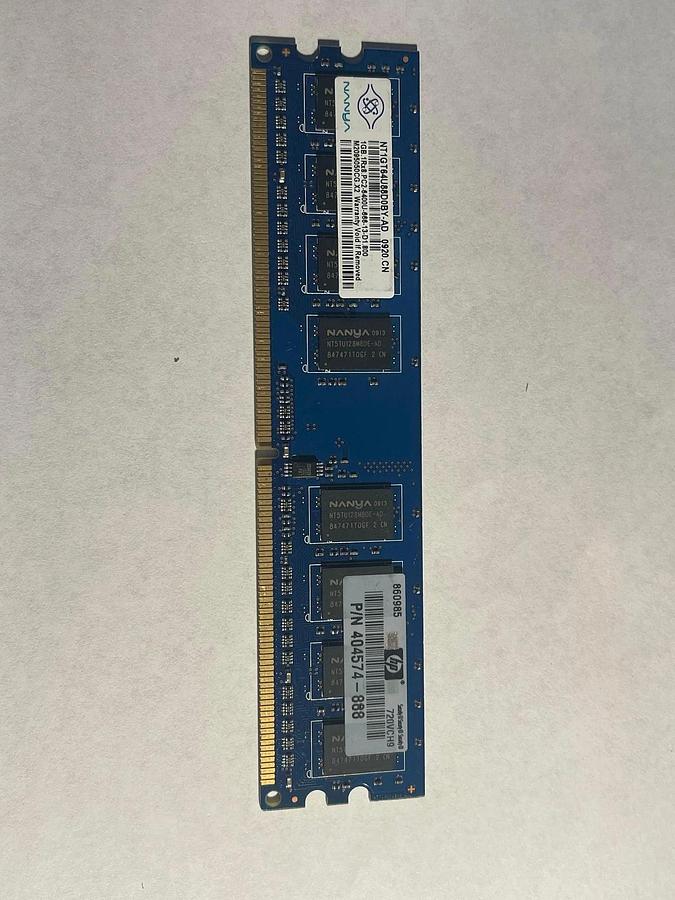 Used HP Nanya 1GB 404574-888 NT1GT64U88D0BY-AD