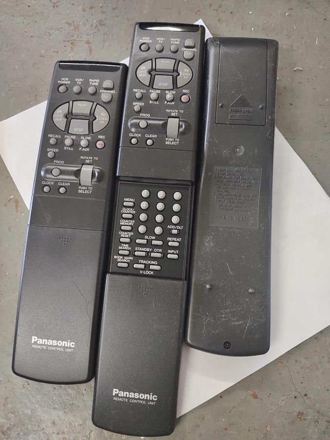 Used Panasonic Remote Control Unit VCR/TV  VSQS1257 Controller