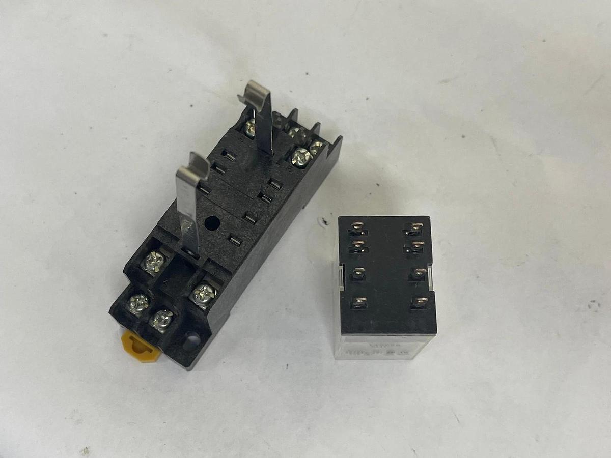 Used Omron MY2 Relay 24VDC W/ Socket Base 2-M4X10