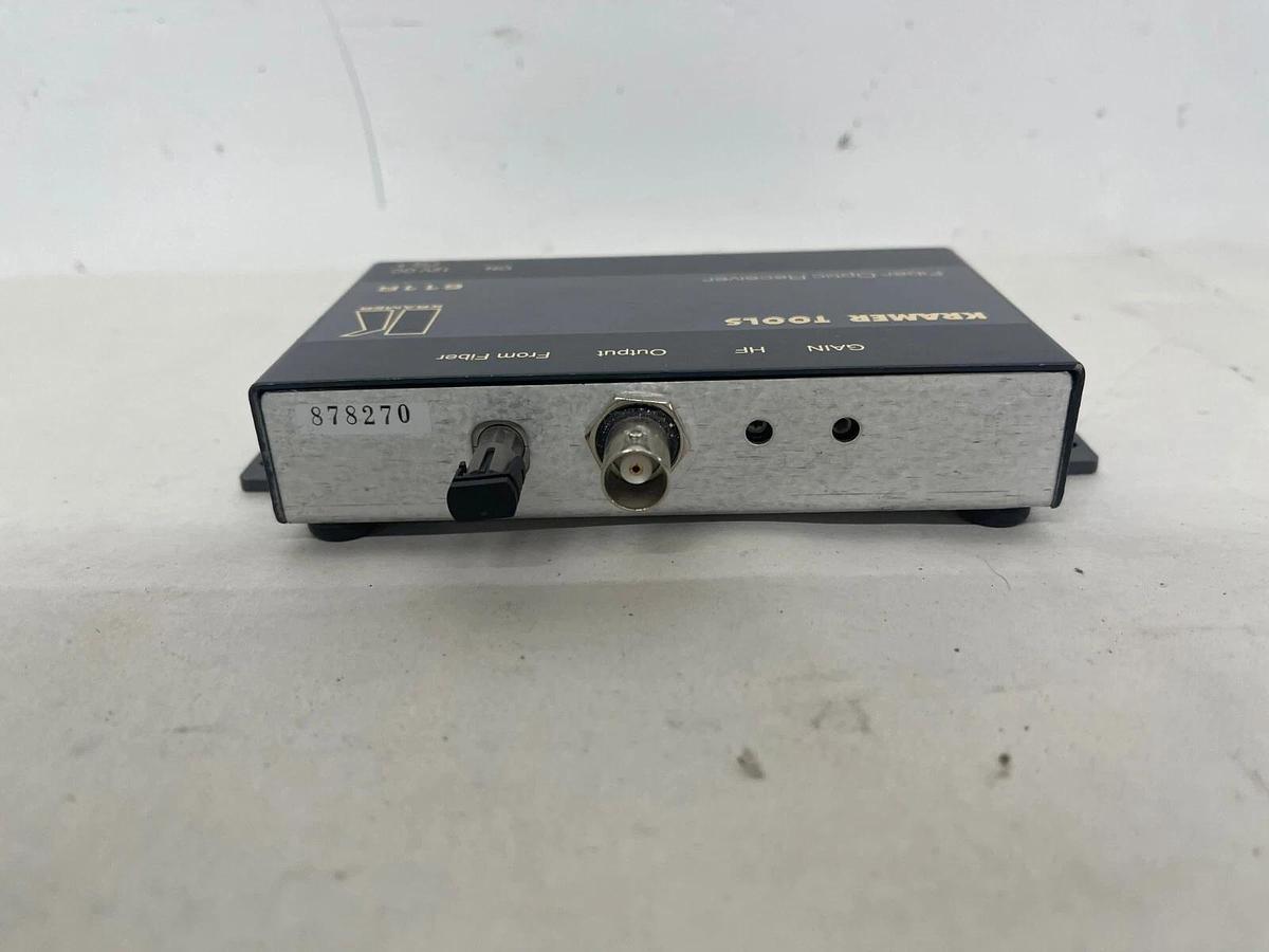 Used Kramer Tools 611R Fiber Optic Receiver W/ Power Adapter - TESTED