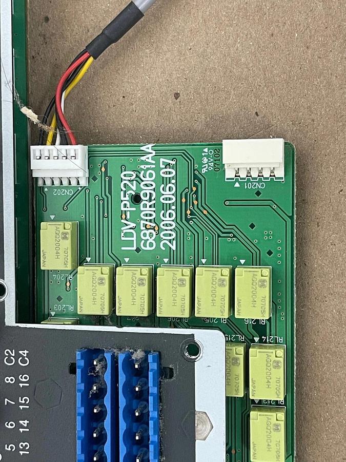 Used Pelco 6870R9061AA I/O Board LDV-P520 16 In /16 Out