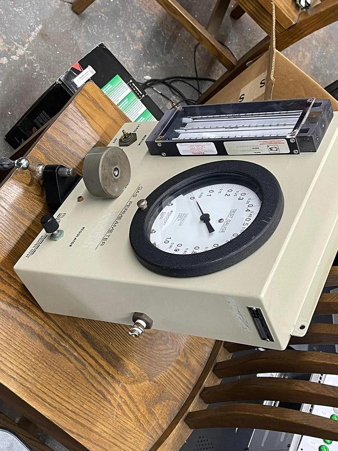 Used Ruska 1011-801 Gas Permeameter W/ Brooks Instrument Flow Meter