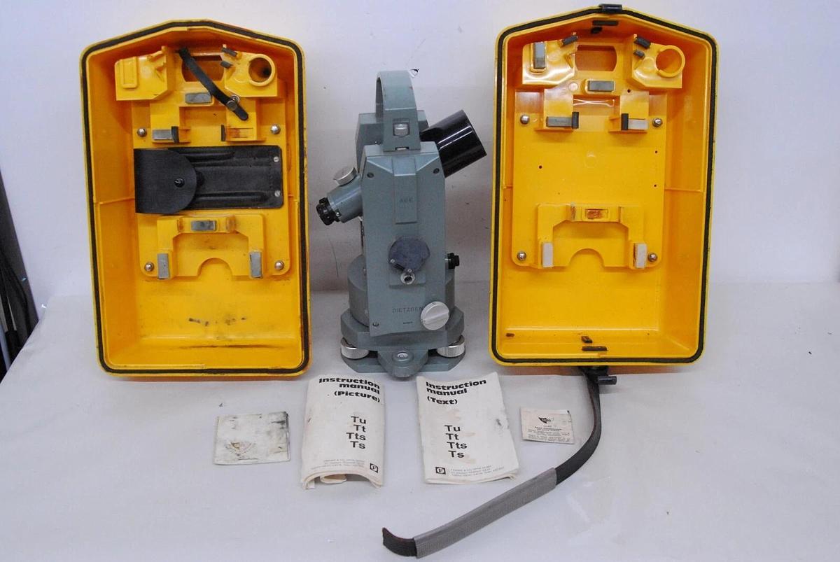 Used Dietzgen A6E Nr. 101577 Theodolite W/ Frank & CO Optick Case