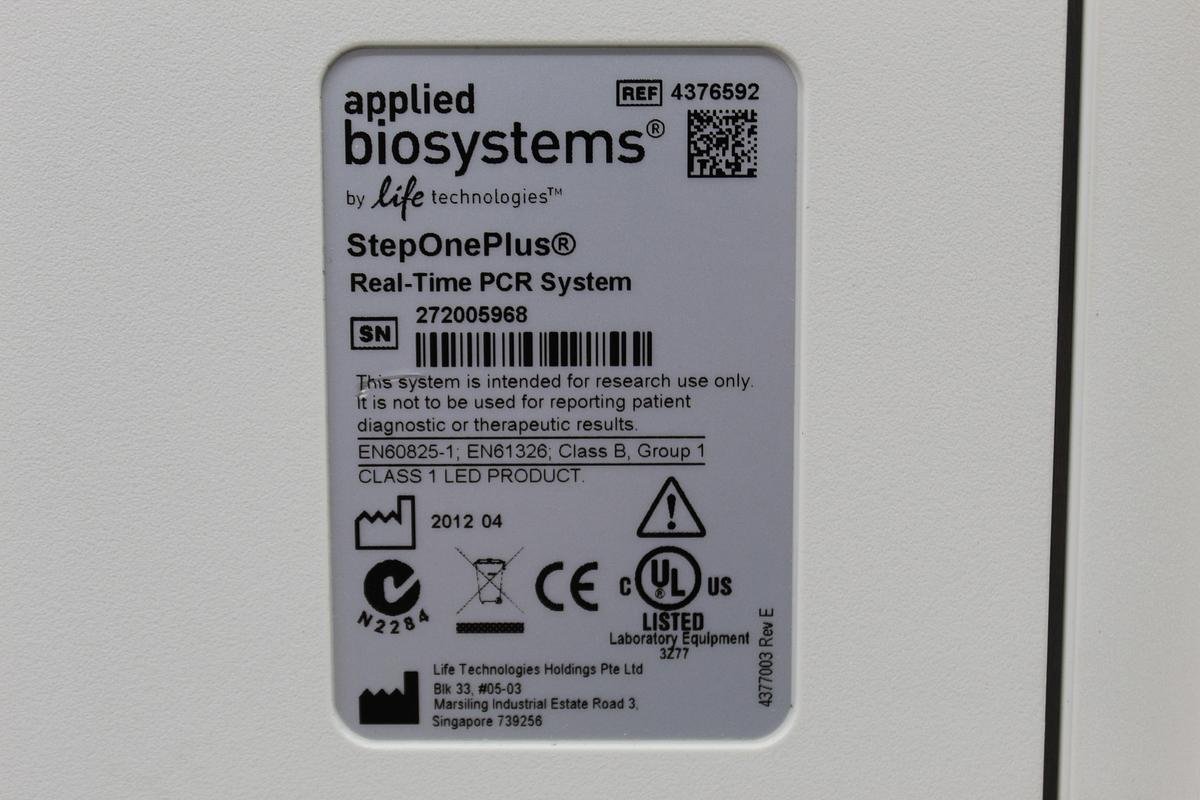 Used Applied Biosystems StepOnePlus Real-Time PCR System 4376592