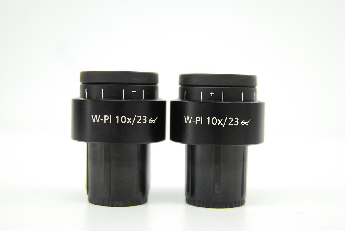 Used Zeiss 45 50 43 W-Pl 10x/23 Microscope Eyepiece Set