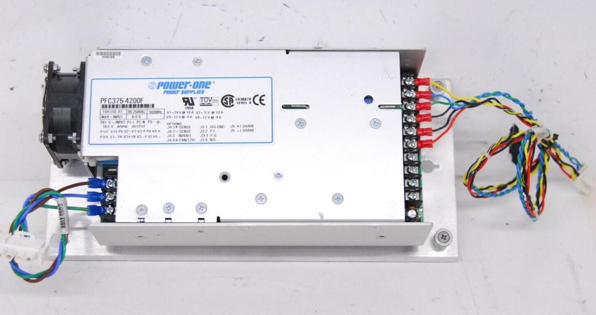 Used Power-One PFC375-4200F Power Supply 85-250VAC 50/60Hz 6.0A 5/12/24V