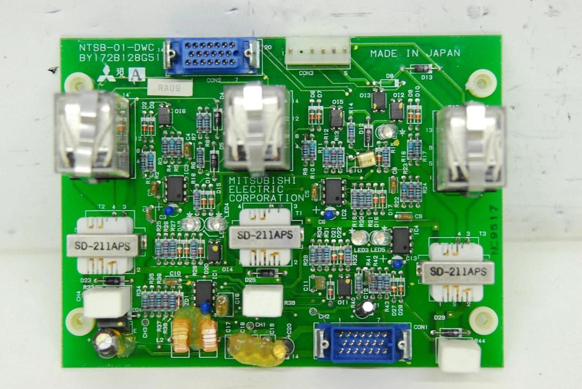 Used Mitsubishi NTSB-01-DWC BY172B128G51 Circuit Board (RA-90 Wire EDM)