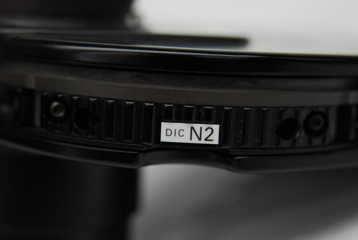 Used Nikon LWD 0.52 Microscope Condenser Turret W/ DIC N2 Prism