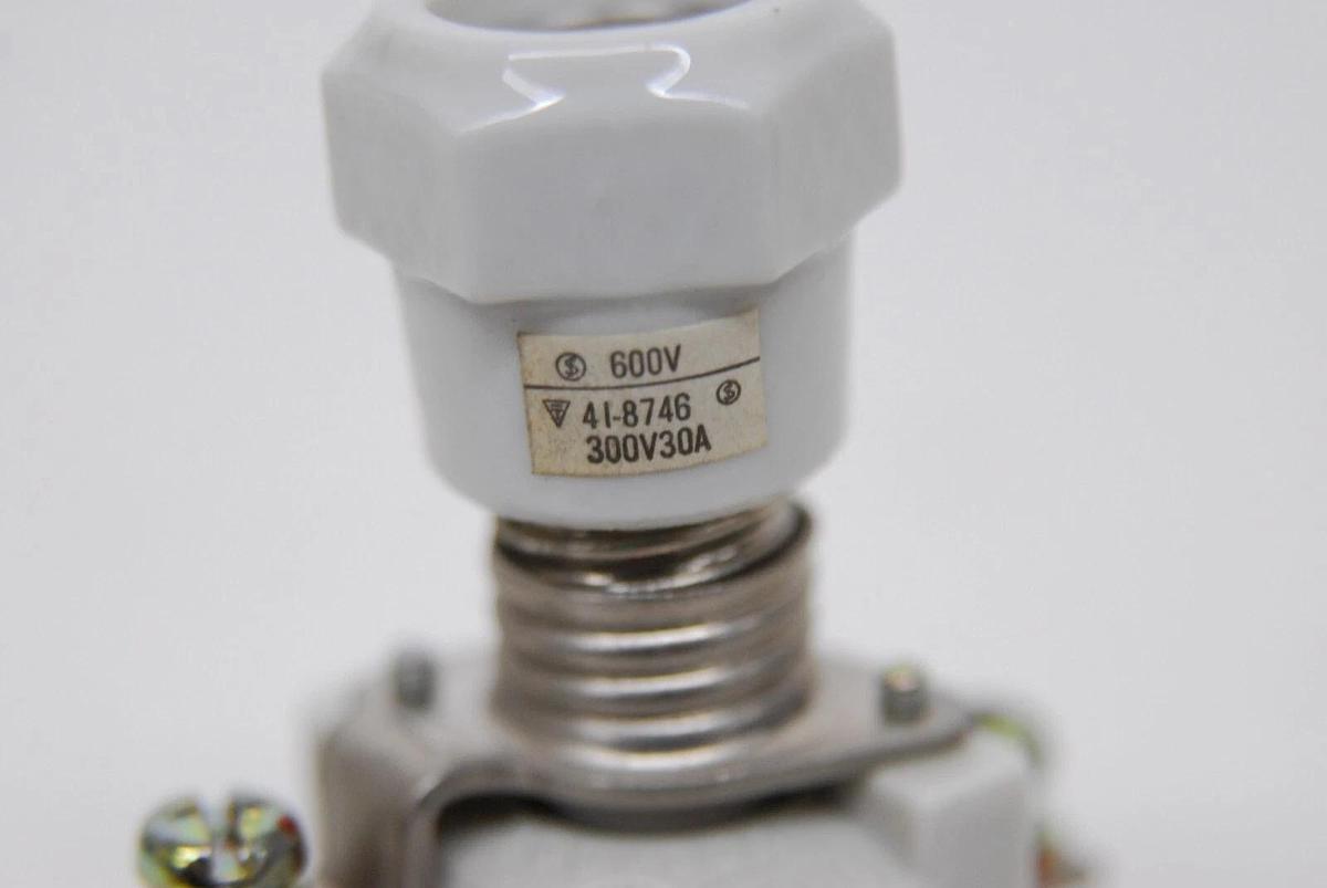 Used Fuji 41-8746 600V 30A Fuse Holders W/ Fuses - Lot of 5