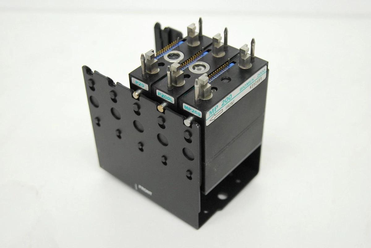 Used Beckman BIOMEK P20/P200L/MP200 Pipette Tools W/ Tool Holder (for BIOMEK 2000)