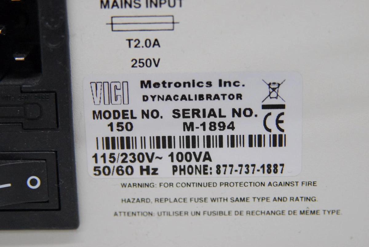 Used VICI Metronics 150 Dynacalibrator Calibration Gas Generator