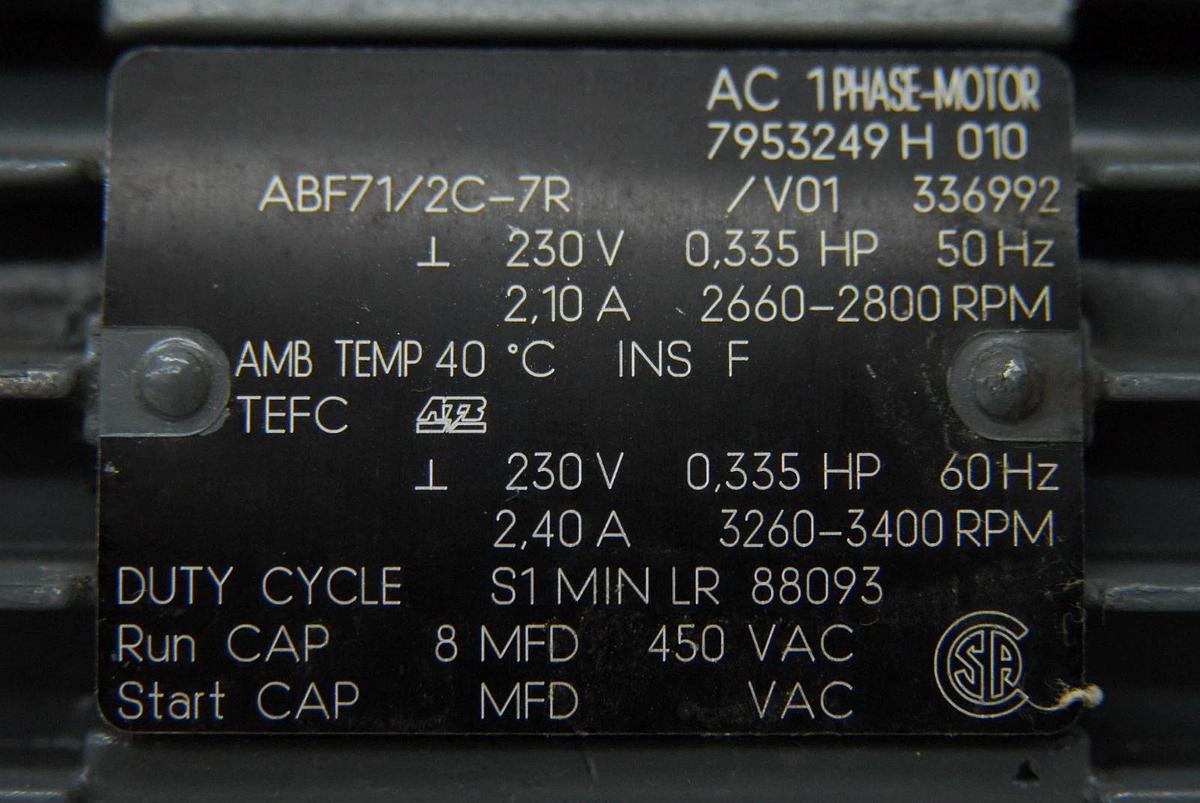 Used Speck Pumpen NPY-2051.0002 Regenerative Turbine Pump (25 l/min, 230V, 1 PH)