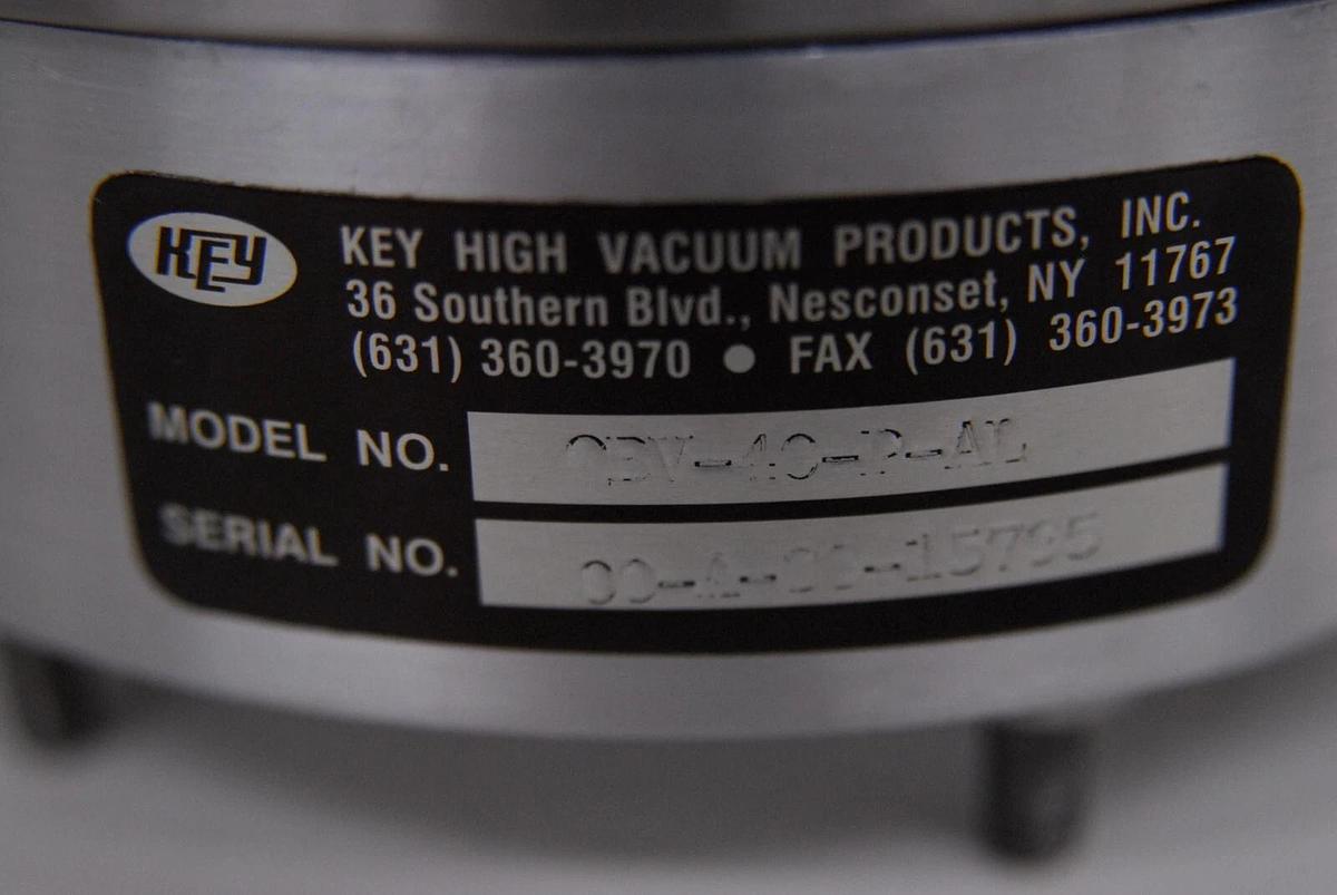 Used Key QBV-40-P-AL Pneumatic Butterfly Valve W/ Rota-CYL ADL2.0X100-1-0 Actuator