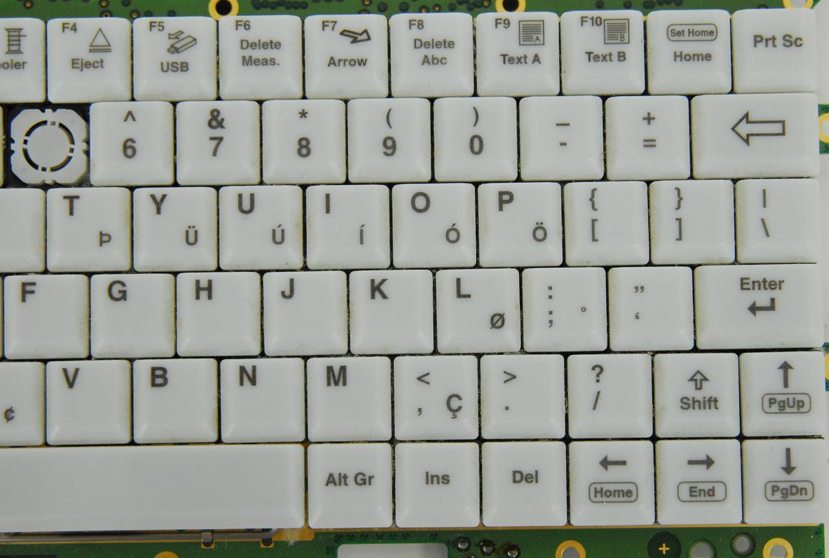 Used GE KTZ280064 Console Alphanumeric Keyboard PCB - Voluson E8