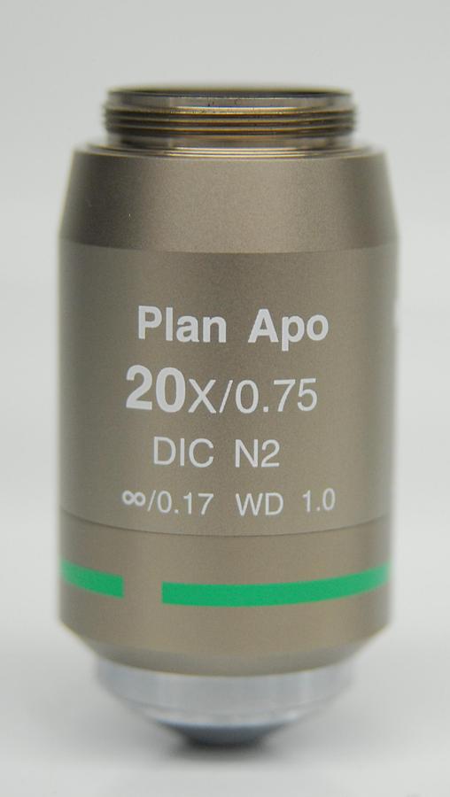 Used Nikon Plan APO 20x/0.75 DIC N2 ∞/0.17 WD 1.0 Microscope Objective W/ DIC Prism
