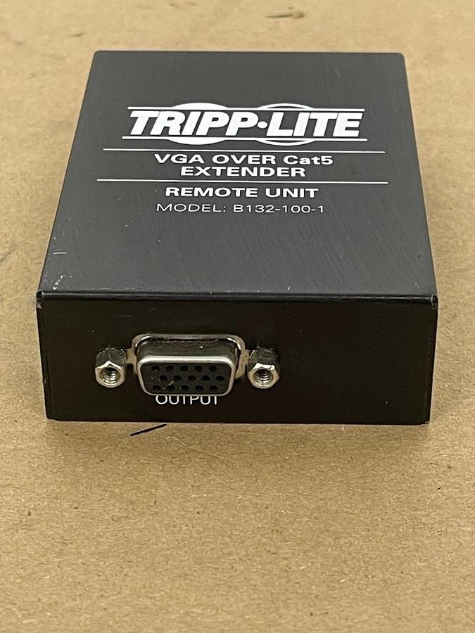 Used Tripp Lite VGA Over Cat5/Cat6 Extender Receiver B132-100-1 37332160126
