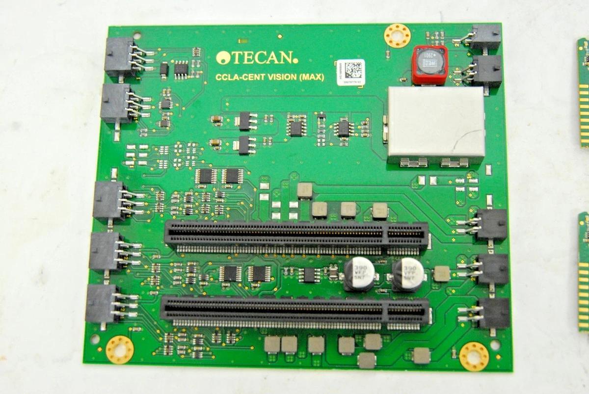 Used Tecan 30079779-02 CCLA-CENT VISION (MAX) Board W/ 2x Tecan 30057499-09 Boards