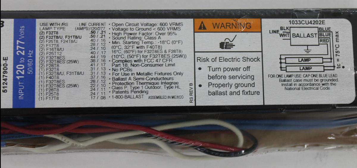 Triad B232IUNVHP-B Electronic Ballast LOT OF 5