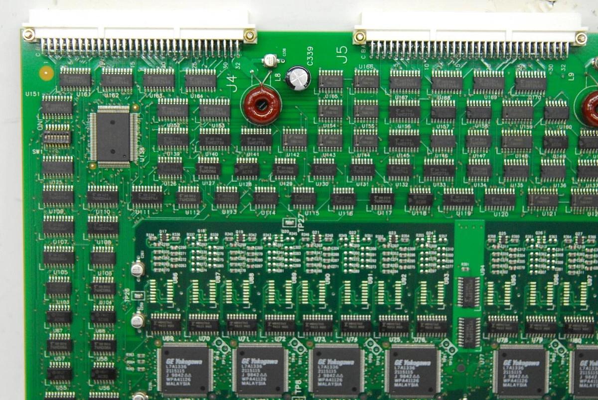 Used GE GEYMS HBFR ASSY 2123307 Hybrid Beam Former Board (LOGIQ 400)