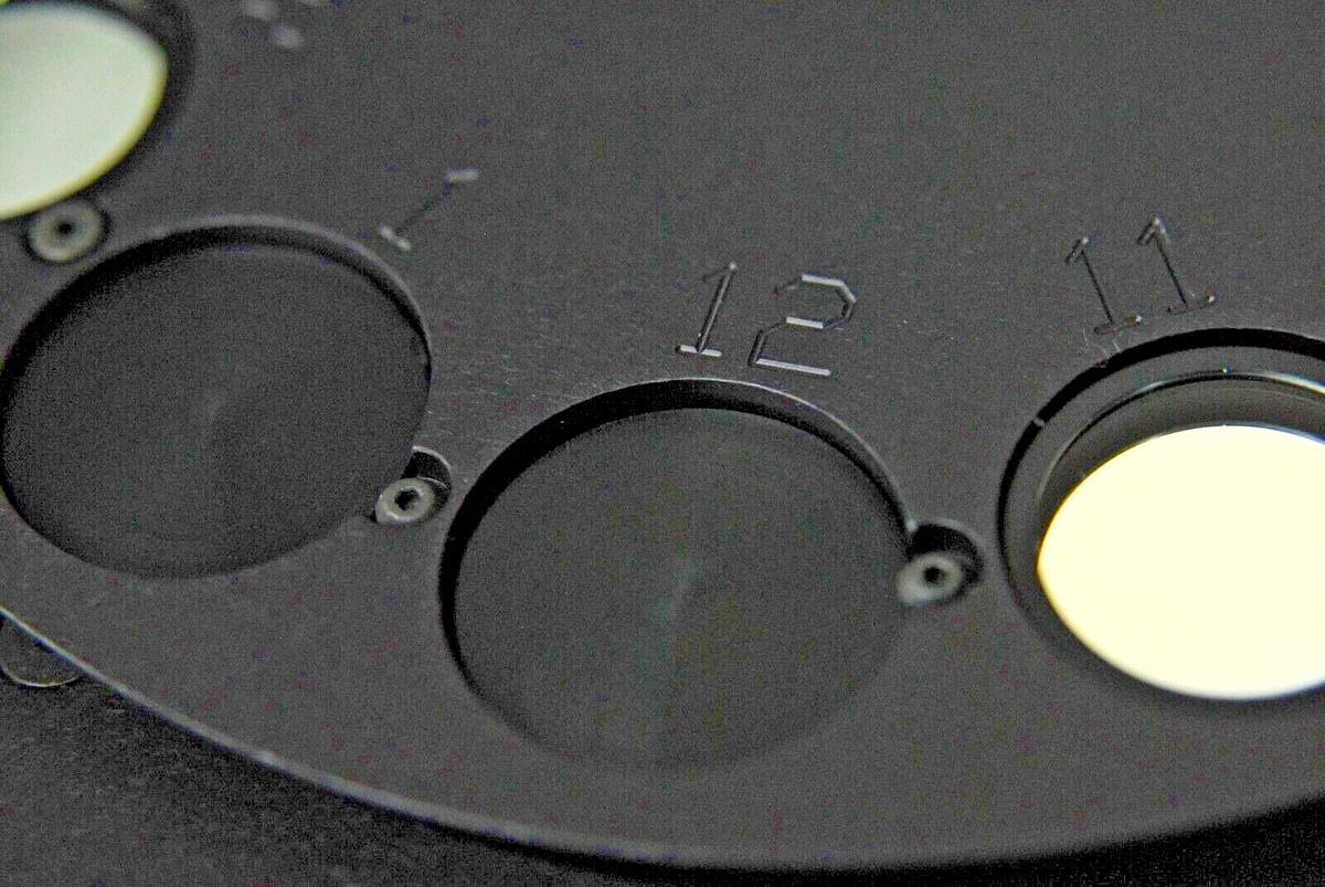 Used FW 007-50-25 12-Position Motorized Filter Wheel W/ 10 Filters - Ivis Lumina II