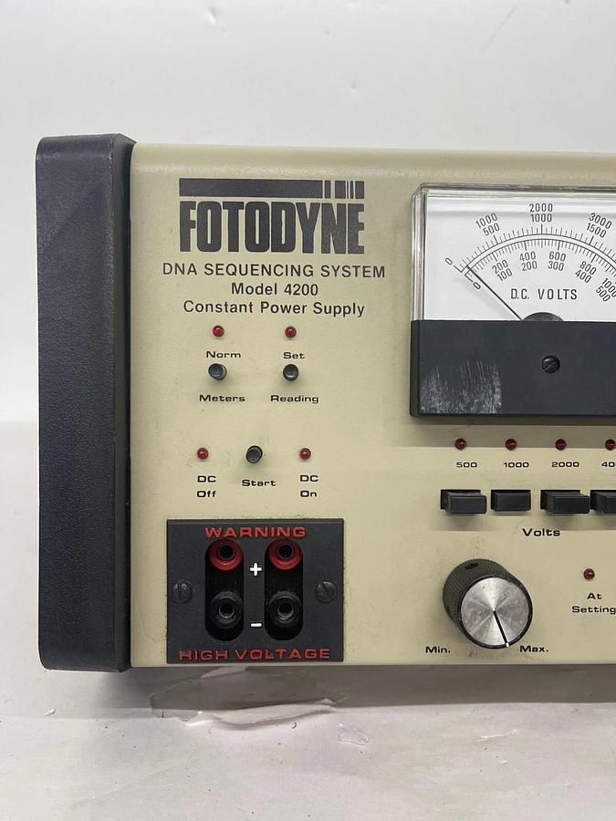 Used Fotodyne DNA Sequencing System Model 4200 Constant Power Supply