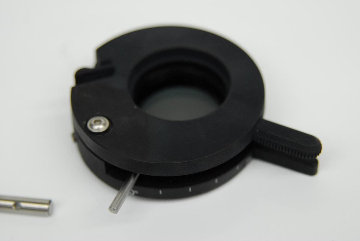 Used Zeiss 1121-813 Rotatable Polarizer D Microscope Analyzer (Axiovert 200M)