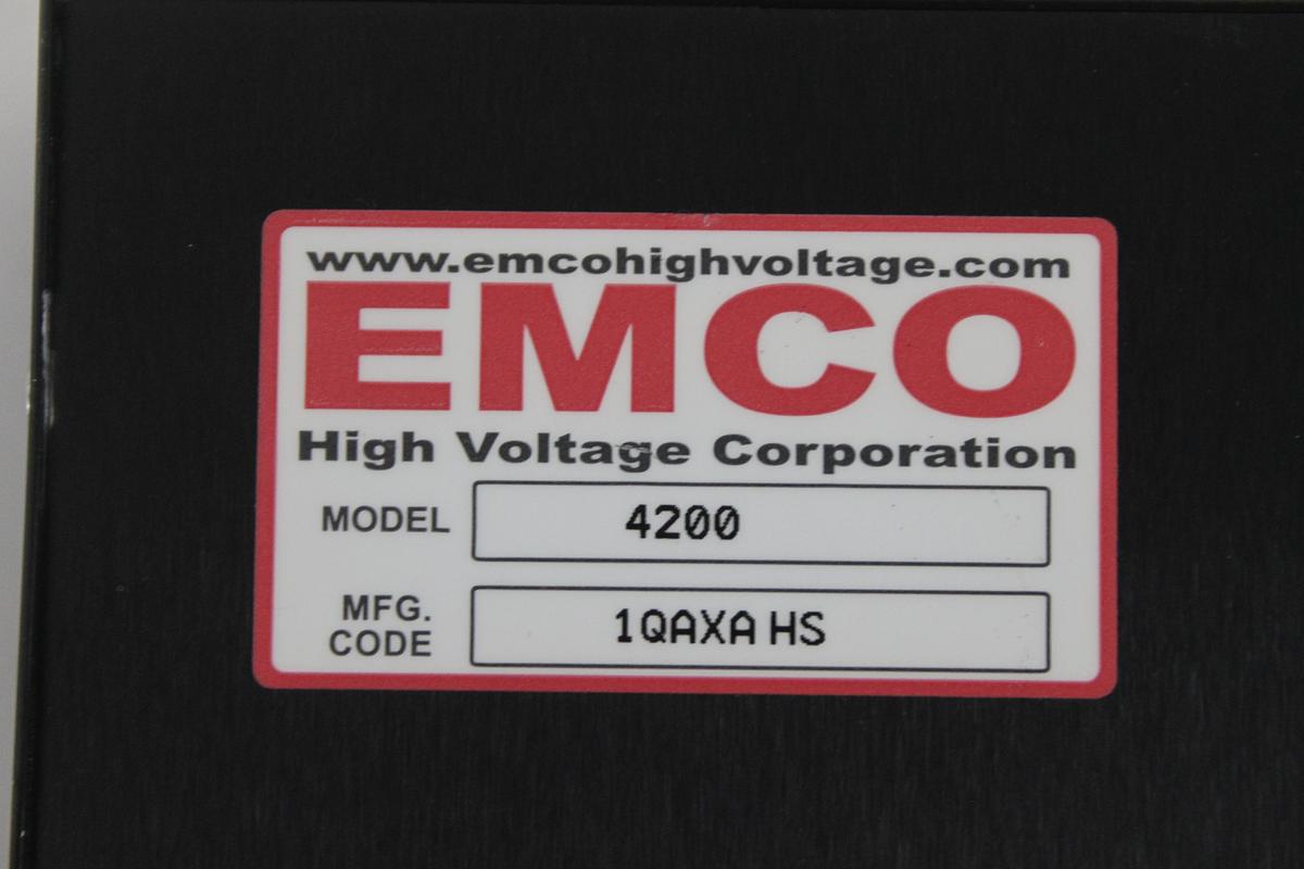 Used Emco High Voltage Corporation 4200 Power Supply