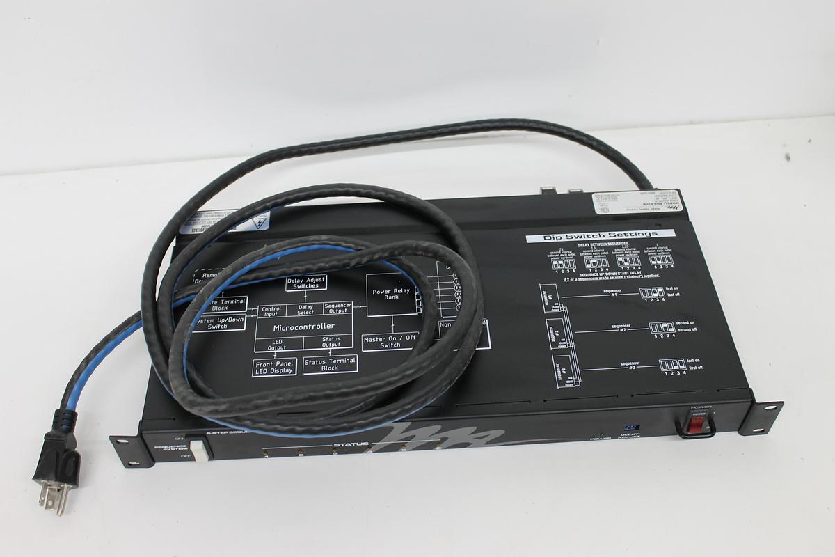 Used Middle Atlantic Power Sequencer PDS-620R 6-Step Sequencer 115V 20 Amp 6 Outlets 