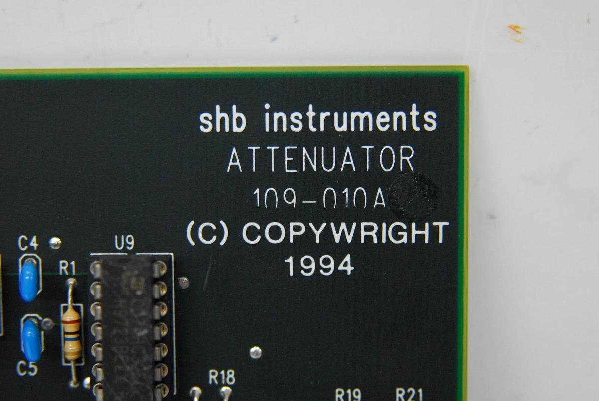 Used SHB Instruments 109-010A Attenuator Board - 109 Hysteresis Loop Tracer