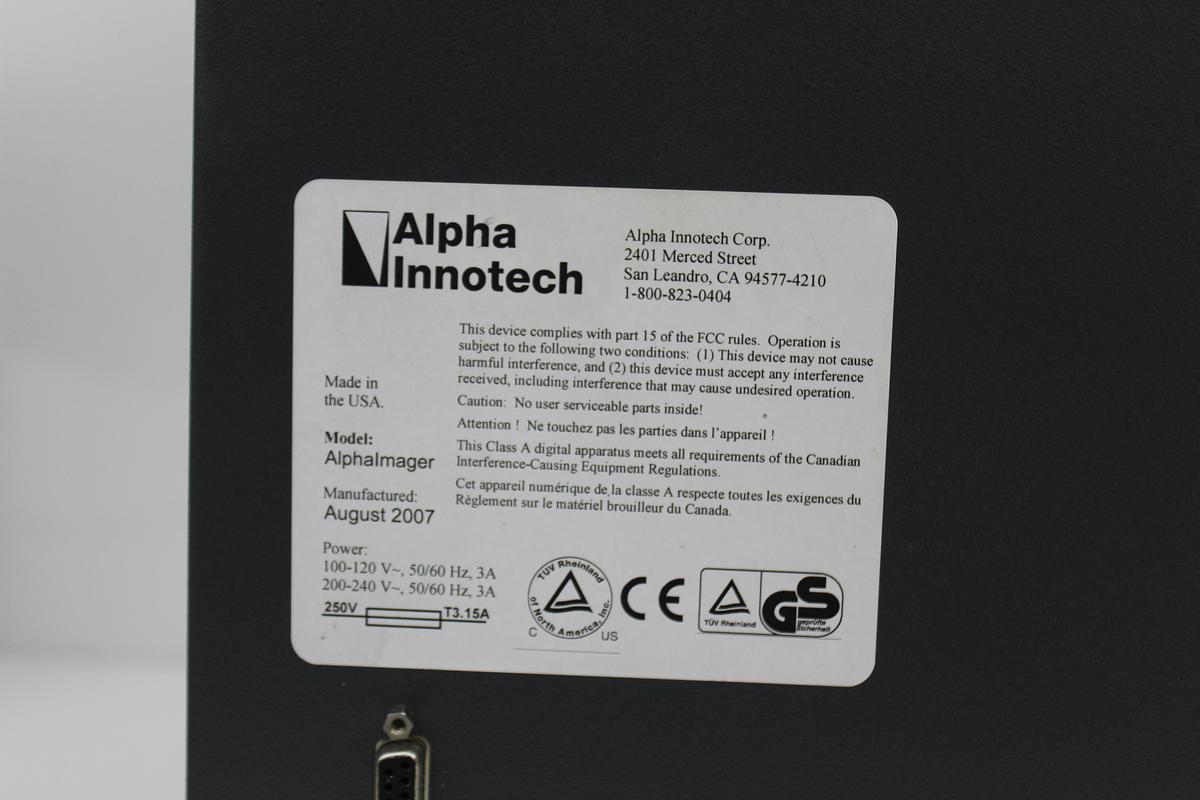 Used Alpha Innotech AlphaImager HP Gel Imaging System