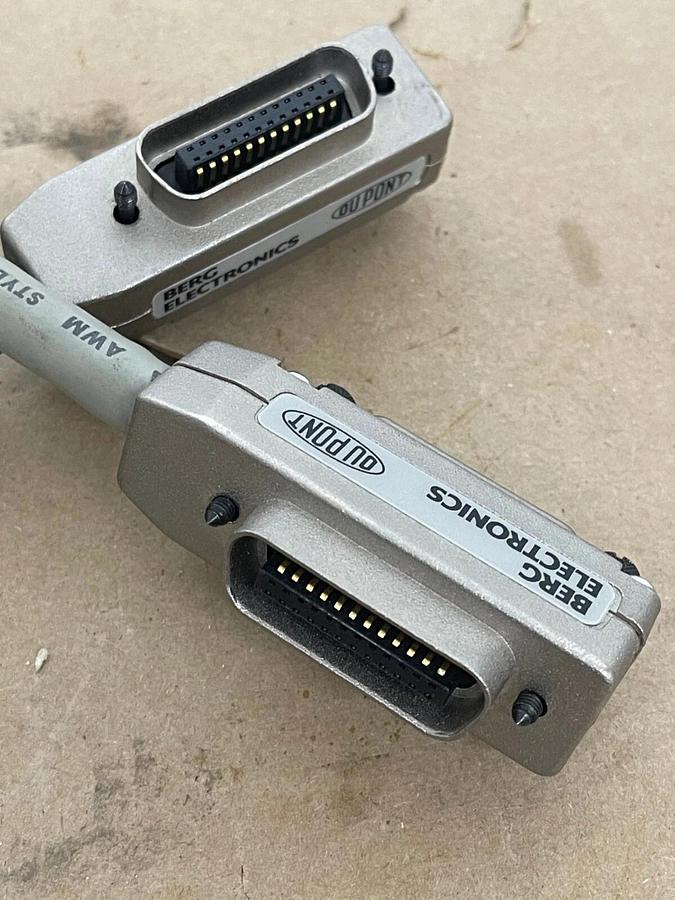Used Dupont Berg Electronics 81190-020 double-shielded cable 2-meter GPIB interface