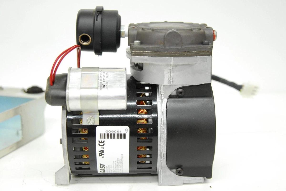 Used GAST 74R135-P101-H200X 100-115V Air Compressor - BD FACSAria II Fluidics Cart