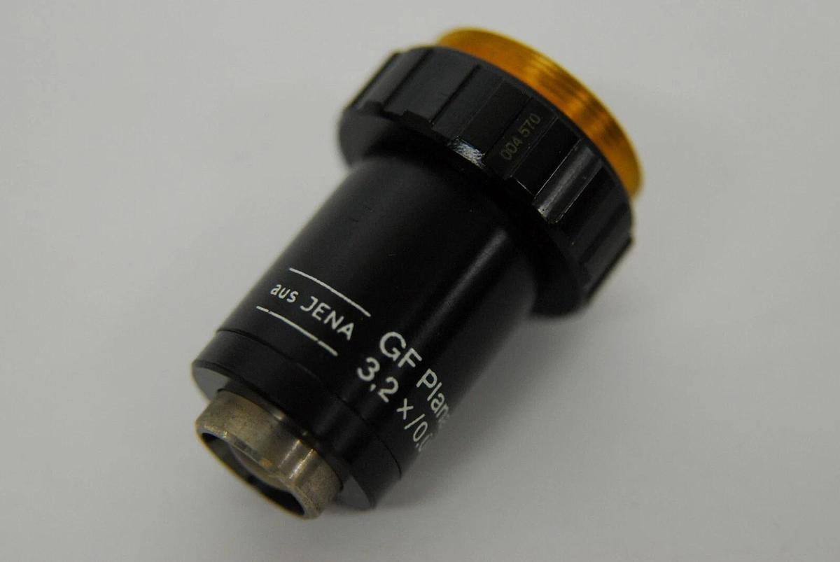Used Zeiss aus JENA GF Planachromat Objective - 3.2x