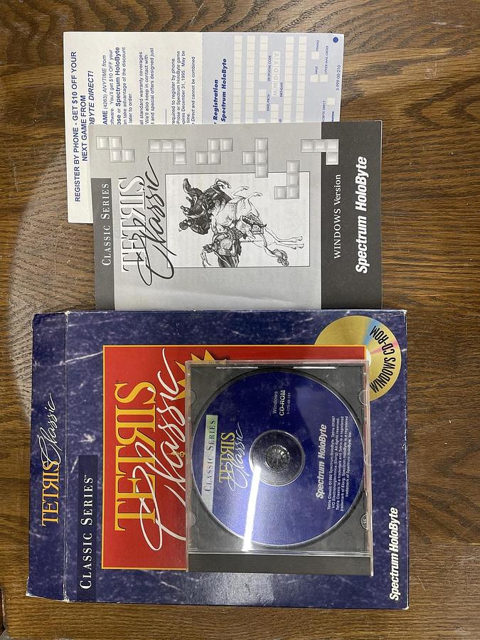 Used Spectrum Holobyte Classic Series Tetris Classic Windows CD-ROM