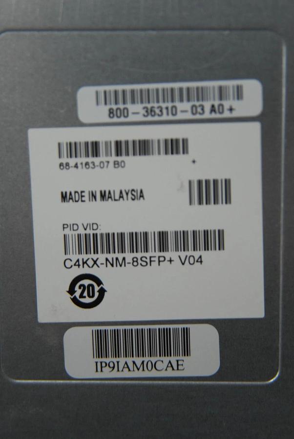 Used Cisco Catalyst 4500-X Series Switch (WS-C4500X-F-16SFP+) W/ Port Uplink Module