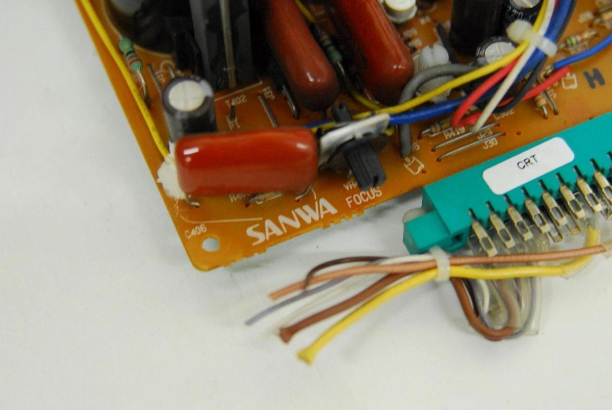 Used Toshiba E2733B4-HT 9" CRT W/ Sanwa PM3112D-1 Board (Wallac 1480 Wizard 3)