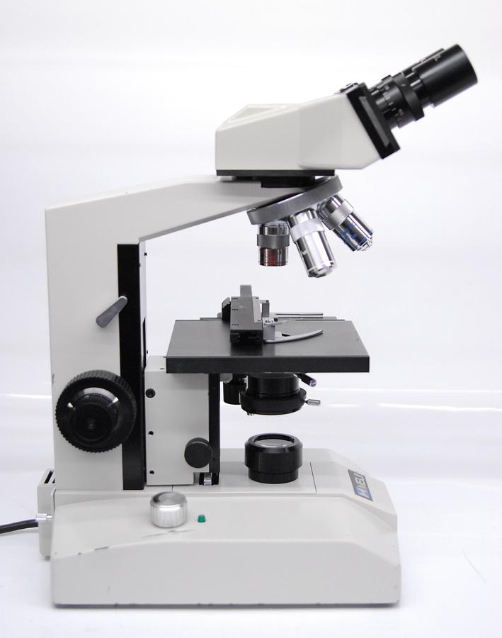 Used Meiji ML2000 Binocular Compound Microscope W/ S.FlatField 4/10/40/100 Objectives