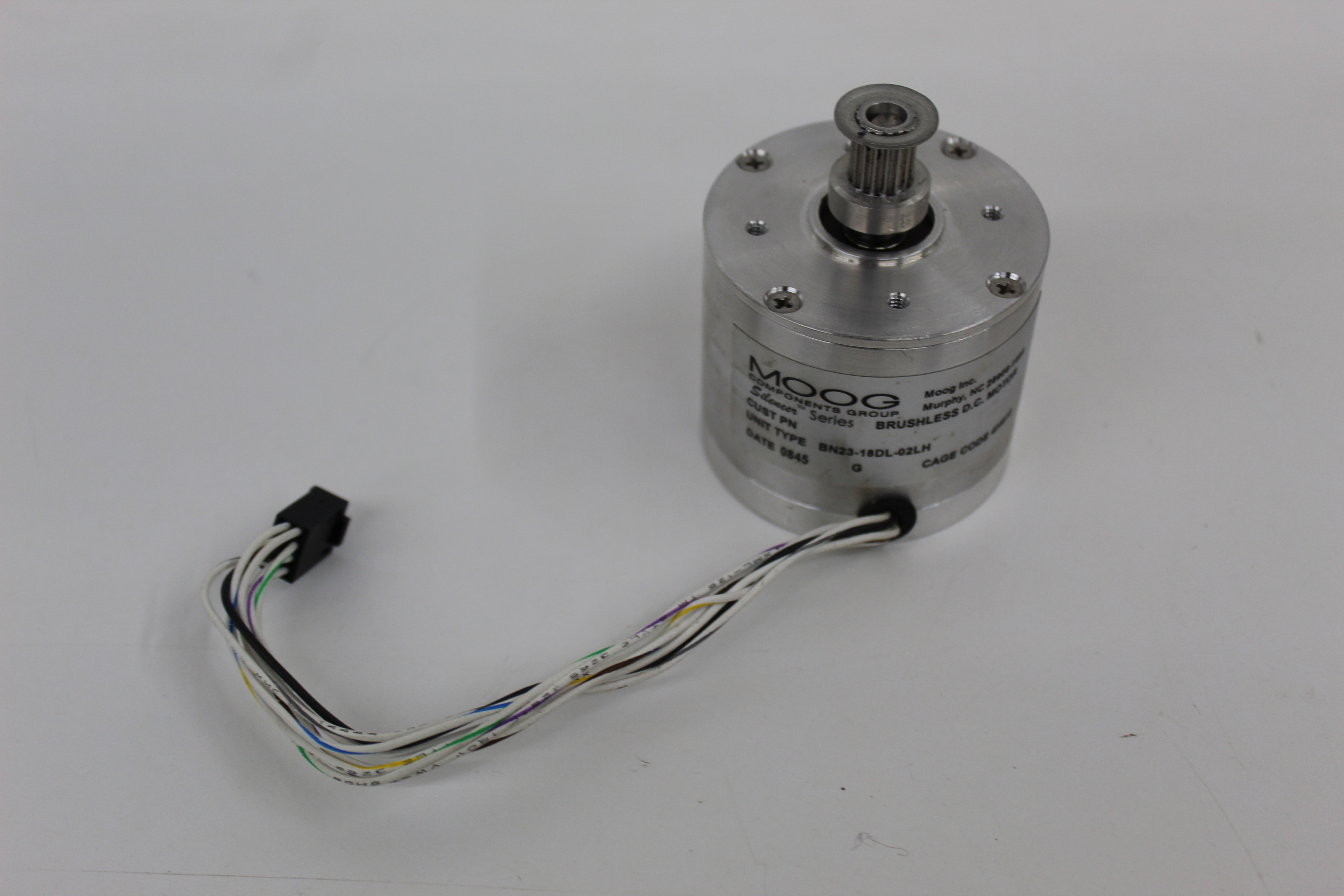 Used MOOG Silencer Series BN23-18DL-02LH Brushless DC Motor 9991-012